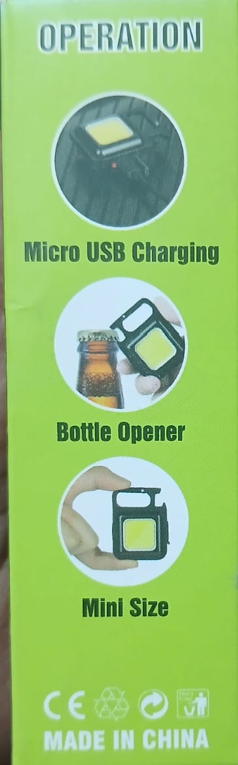 COB Rechargeable Keychain Light - Image 2